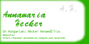 annamaria hecker business card